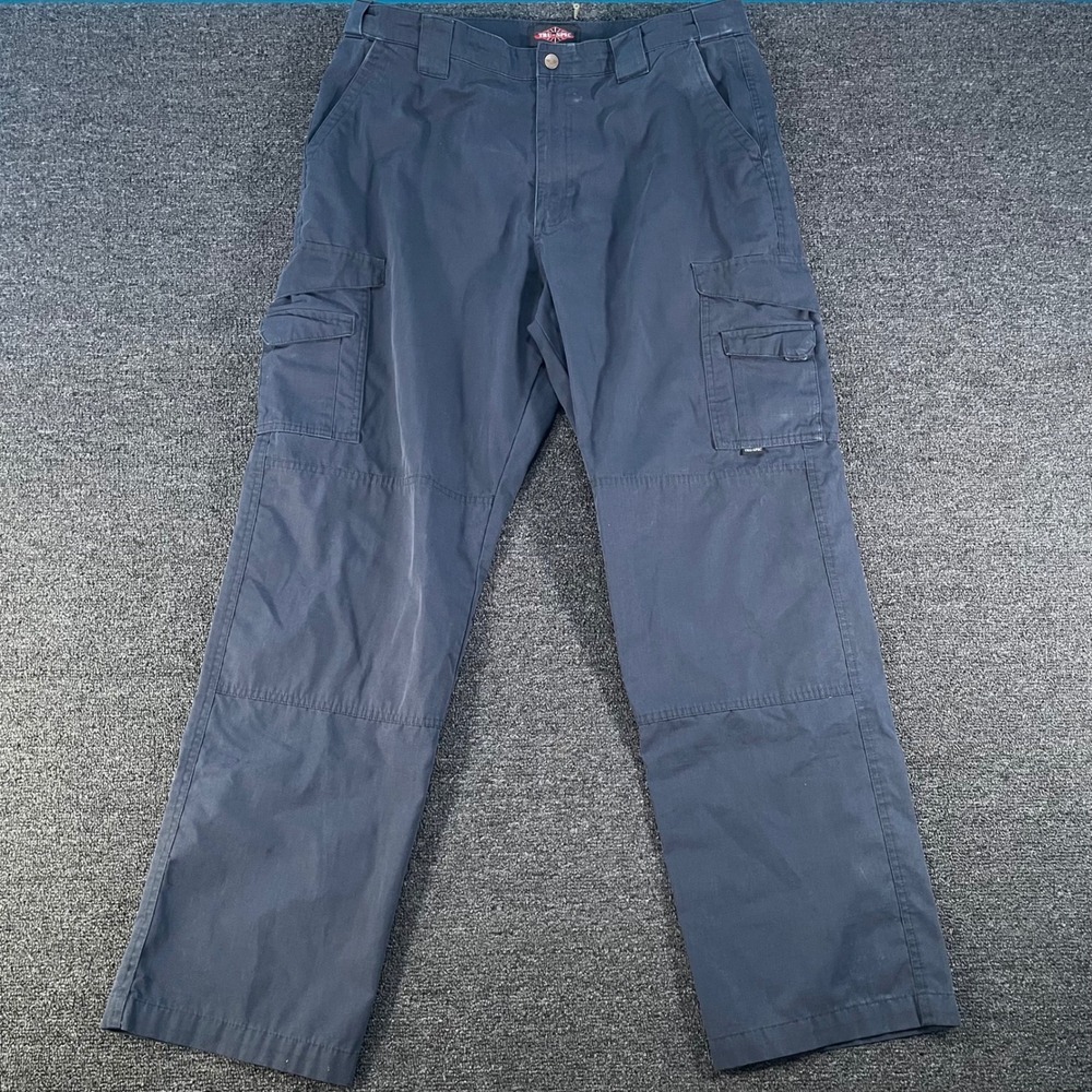 Tru-Spec Tactical Cargo Pants Mens 38x34 Navy Blue Good Ripstop Workwear